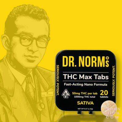 THC Sativa MAX Tablets 50MG x 20 = 1000MG by Dr. Norm’s obtain high
